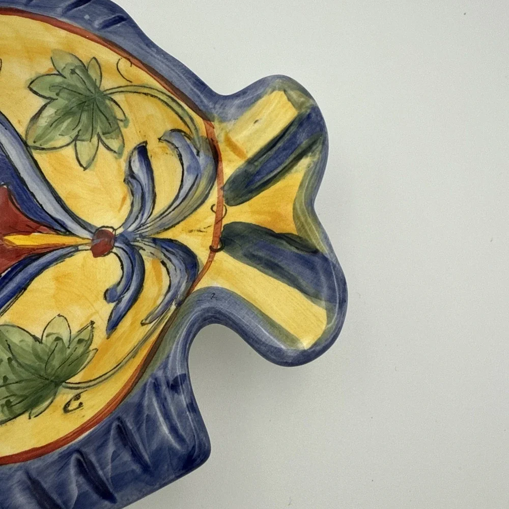 Vintage Hand painted Fish Trinket Holder